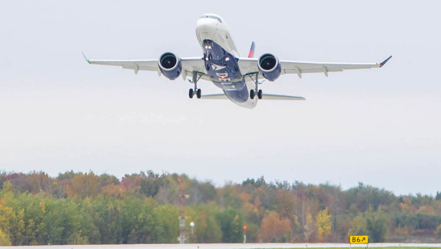 Erste A220 100 Fur Delta Air Lines Ist Geflogen Aerobuzz