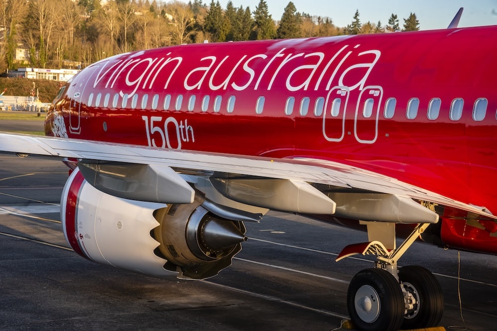 Virgin Australia feiert ihre 150. Boeing 737 mit einer Sonderlackierung ...